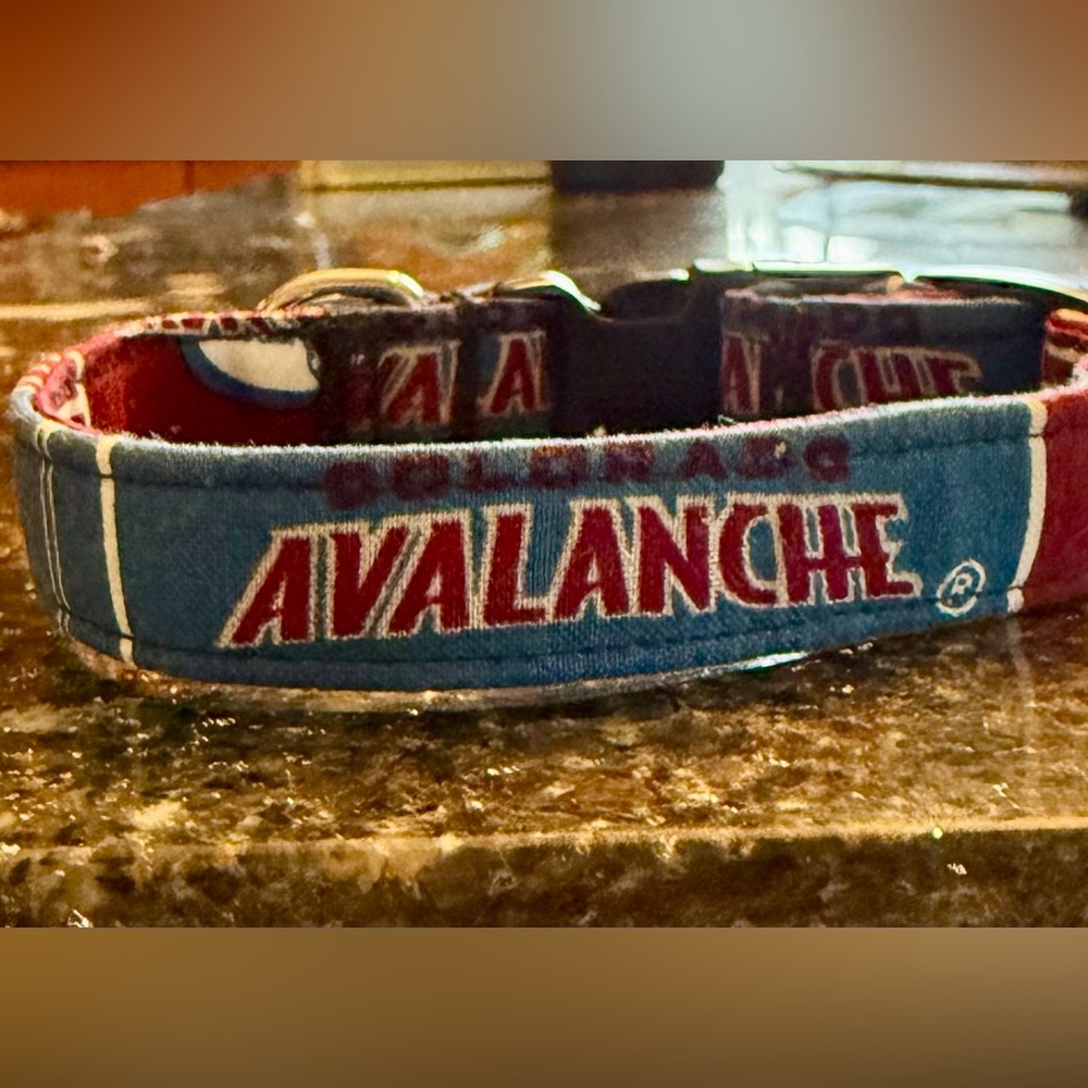 🐶❤️🏒Colorado Avalanche Dog Collar - Small🏒❤️🐶